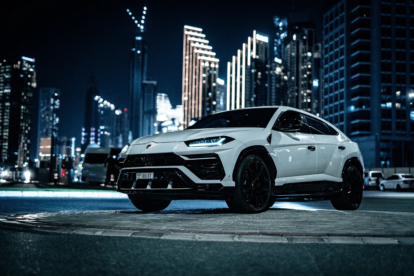 Lamborghini Urus in the city