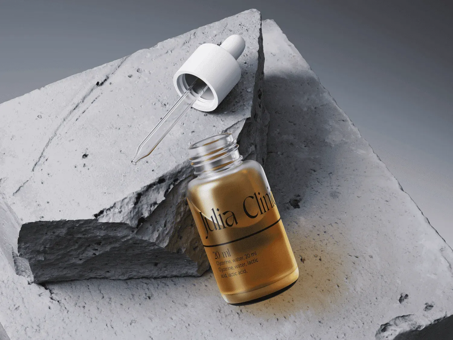 Julia Clinics serum bottle