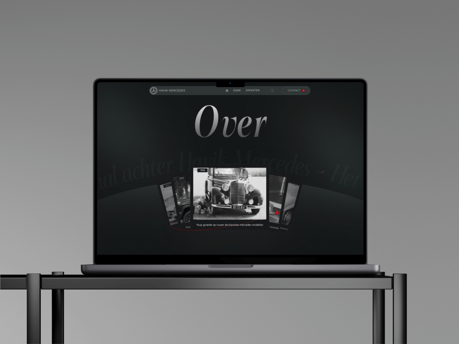 branding Havik Mercedes website deisgn by Marrallisa Kreijkes